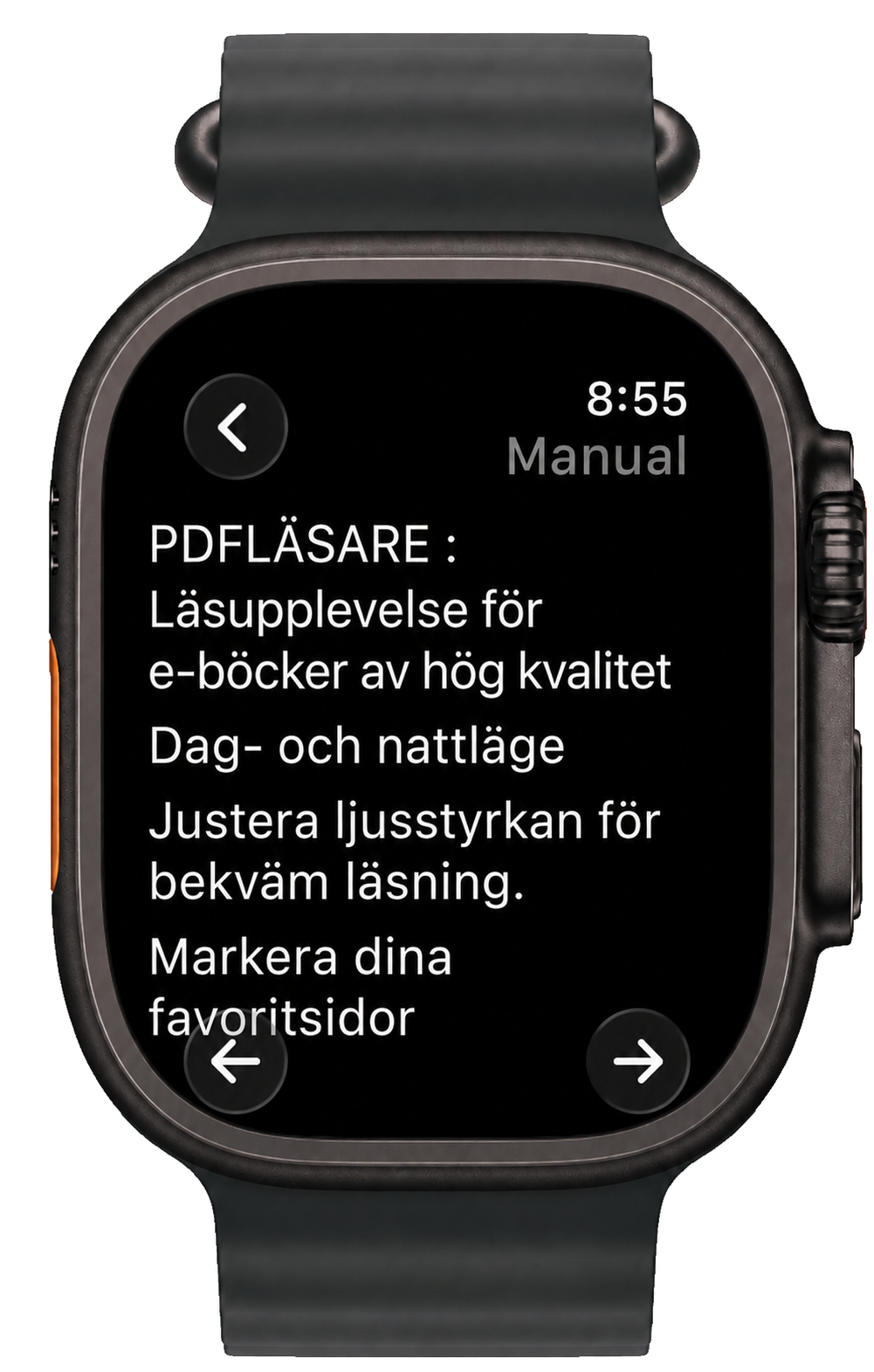 PDF redaktör på Apple Watch