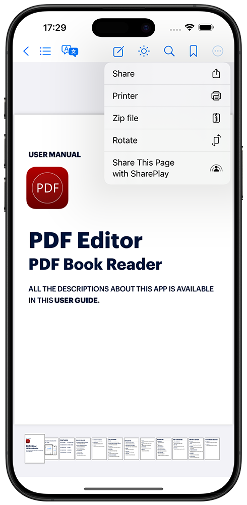 PDF Editor_iPhone screenshot