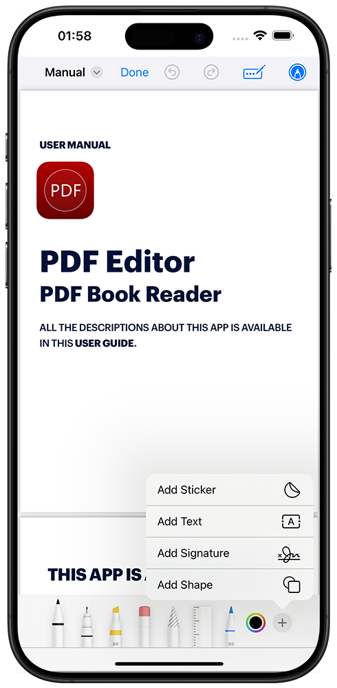 PDF Editor_iPhone screenshot