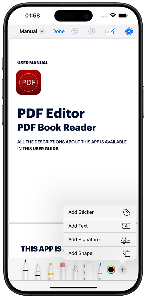 PDF Editor_iPhone screenshot