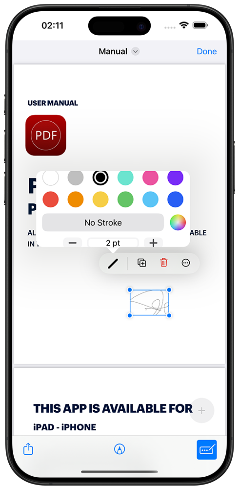 PDF Editor_iPhone screenshot